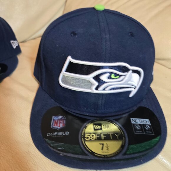 New Era 59FIFTY Seattle Seahawks Official On-Field Fitted Hat ALL SIZES - Picture 6 of 8